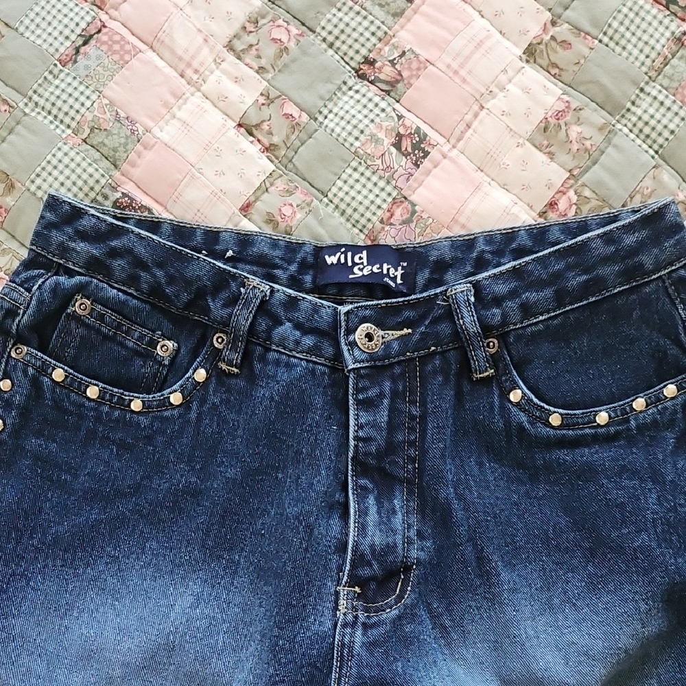 Wild Secret Denim - Bootcut Flare With Studded Accents- Size 11/12 - Picture 3 of 7